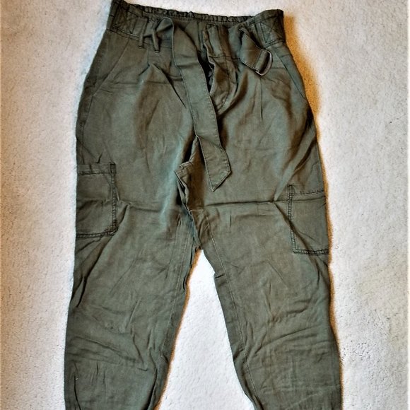 NWOT Free People Summer’s Over Green Cargo Pants 2 - Picture 4 of 10